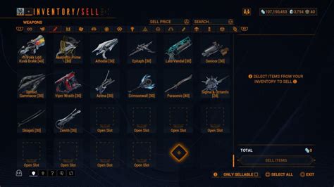 how to get more warframe slots|warframe weapons inventory slot.